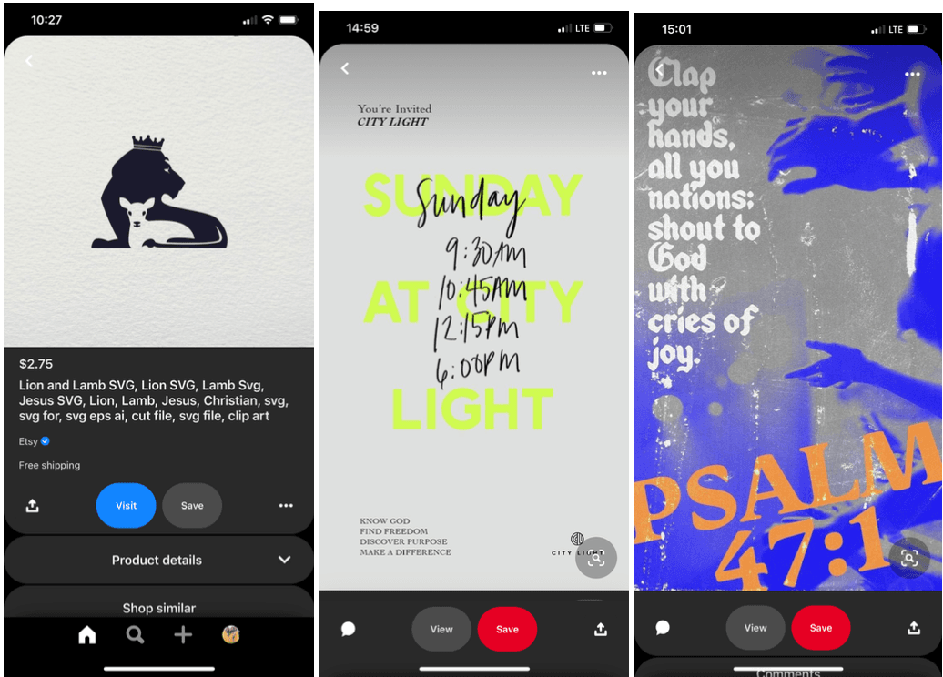 Art direction mood board screenshot