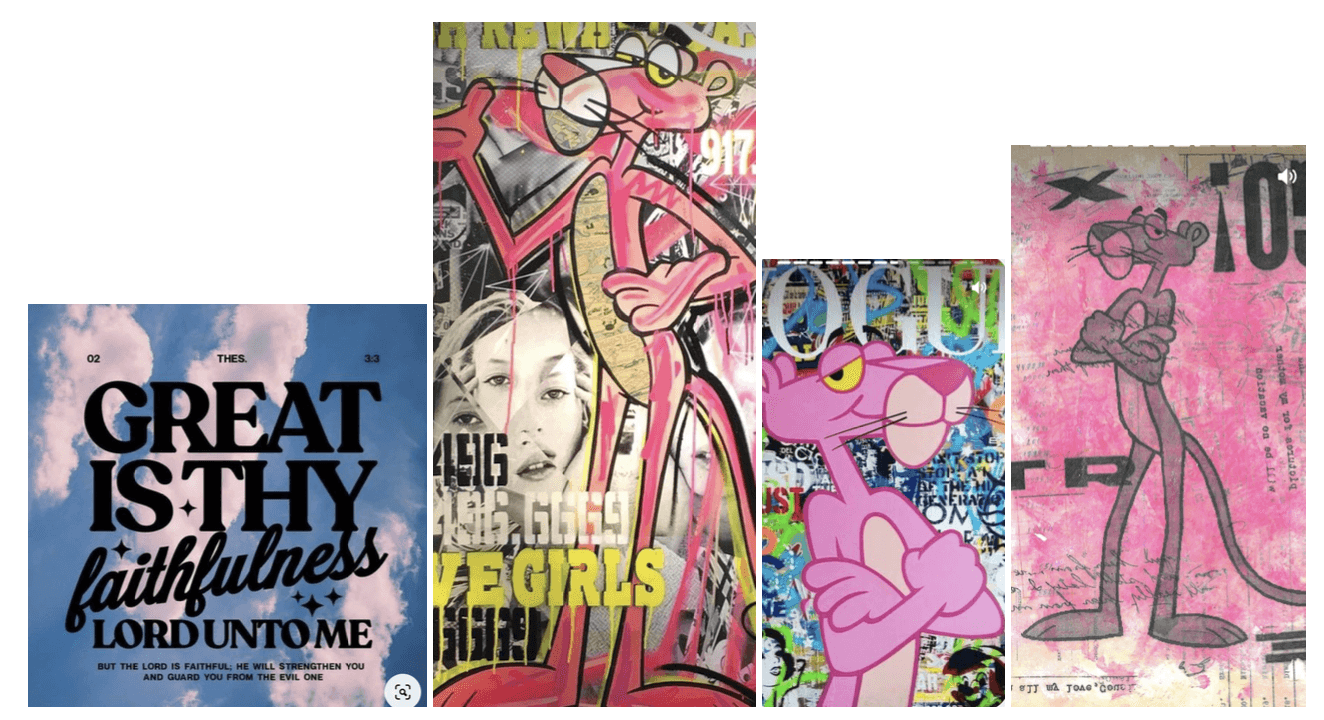 Art direction mood board screenshot